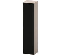Duravit Zencha Armoire haute, 400x360x1760 mm, 1 porte, charnières à gauche, ZE1352L63830000, Couleur: faÃ§ade : structure linÃ©aire noire (verre)/corps : taupe supermate