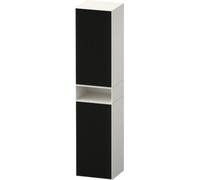 Duravit Zencha armoire haute, 400x360x1760 mm, 2 portes, charnières à droite, ZE1352L, ZE1353L63840000, Couleur: faÃ§ade : structure de ligne noire (verre)/corps : blanc supermat