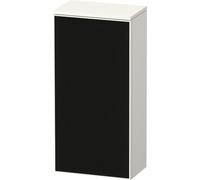 Duravit Zencha armoire mi-haute, 400x240x819mm, butée à droite, ZE1350R63840000, Couleur: façade : structure de ligne noire (verre)/corps : blanc supermat