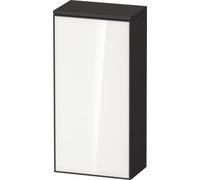 Duravit Zencha armoire mi-haute, 400x240x819mm, butée à droite, ZE1350R64800000, Couleur: façade : blanc (verre)/corps : graphite supermat