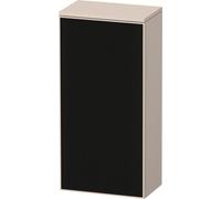 Duravit Zencha armoire mi-haute, 400x240x819mm, charnières à gauche, ZE1350L63830000, Couleur: faÃ§ade : structure linÃ©aire noire (verre)/corps : taupe supermate