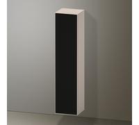 Duravit Zencha Armoire haute, 400x360x1760 mm, 1 porte, charniÚres à droite, ZE1352L, Couleur (avant/corps): façade : structure linéaire noire (verre)/corps : taupe supermate - ZE1352R63830000