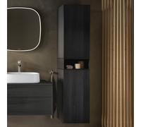 Duravit Zencha armoire haute, 400x360x1760 mm, 2 portes, charnières à droite, ZE1352L, ZE1353L16800000, Couleur: façade : chêne noir/corps : graphite supermatt