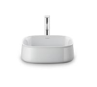Duravit Zencha lavabo à poser 420 mm, sans trou pour robinet, 2373420079, Couleur: Blanc brillant