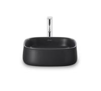 Duravit Zencha lavabo à poser 420 mm, sans trou pour robinet, 23734213791, Couleur: Anthracite mat avec Wondergliss