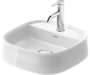 Duravit Zencha lavabo à poser 420 mm, un trou pour robinet, 2374420071, Couleur: Blanc brillant