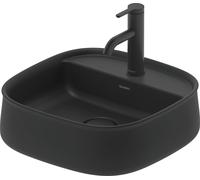 Duravit Zencha lavabo à poser 420 mm, un trou pour robinet, 23744213711, Couleur: Anthracite mat avec Wondergliss