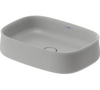 Duravit Vasque à poser Zencha 2373556779 55x39 cm sans perçage avec trop-plein gris satiné