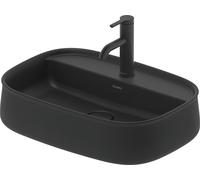 Duravit Zencha lavabo à poser 550 mm, un trou pour robinet, 23745513711, Couleur: Anthracite mat avec Wondergliss