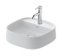 Duravit Zencha - Aufsatzbecken 420mm ohne Überlauf mit Hahnlochbank 1 Hahnloch weiß seidenmatt