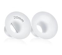 Durceler Inserts à bride de 20 mm compatibles avec les protections de tirelait Medela Spectra Elvie Willow Momcozy TSRETE 24 mm ou entonnoirs Freemie 25 mm ; réduit le tunnel du mamelon