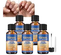 Durcisseur d’ongles, soin extra fort à l’arbre à thé avec lime (5Pcs) | Le sérum à l’huile d’arbre à thé convient aux ongles des mains et des pieds pour une apparence lisse et soignée au quotidien