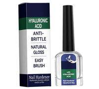 Durcisseur d'ongles à l'acide hyaluronique - 10 ml d'acide hyaluronique pour ongles en acier, faibles avec kératine et calcium, formule transparente à séchage rapide, durcisseur 'acier avec