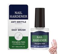 Durcisseur d'ongles à l'acide hyaluronique avec vitamine E et huile de jojoba - Renforce et nourrit les ongles cassants, formule anti-casse avec application facile au pinceau, 10 ml (1Pièce)