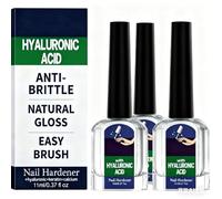 Durcisseur Et Fortifiant Pour Ongles, 3pcs 11 Ml De Renforcement Des Ongles Avec De La Vitamine E Et De L'huile De Jojoba, Durcisseur D'ongle Au Calcium Naturel Pour Des Ongle Forts Et Hydratés