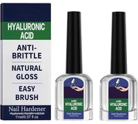 Durcisseur Fortifiant Ongles, 2X11ML Fortifiant Pour Ongles Fragiles, Soin Durcisseur L'acide Hyaluronique Naturel Pour Ongle Abîmés, Soin Réparateur Anti Cassures Ongle D'orteils Comblement Stries