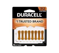 Duracell - Piles auditives taille 312 (marron) - Batterie longue durée avec EasyTab pour faciliter l'installation - 16 unités (lot de 1)