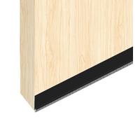 Durdiiy Bas de porte brosse Joint brosse adhésif pour porte coulissante 53mm(D)x1M(L) Joint Fenetrepour Lsolation Phonique Porte bande de brosse anti-poussière pour l'isolation contre le froid (Noir)