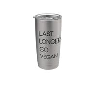 Dure plus longtemps Go Vegan végétarien herbivore à base de plantes Gobelet isotherme en acier inoxydable double paroi