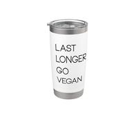 Dure plus longtemps Go Vegan végétarien herbivore à base de plantes Gobelet isotherme en acier inoxydable double paroi