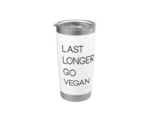 Dure plus longtemps Go Vegan végétarien herbivore à base de plantes Gobelet isotherme en acier inoxydable double paroi
