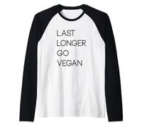Dure Plus Longtemps Go Vegan végétarien Herbivore à Base de Plantes Manche Raglan
