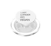 Dure Plus Longtemps Go Vegan végétarien Herbivore à Base de Plantes PopSockets PopGrip pour MagSafe