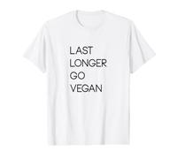 Dure Plus Longtemps Go Végétarien végétarien à Base de Plantes T-Shirt Graphique avec Valeur