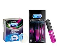 Durex Coffret Coquin Sex Toy Saint Valentin - Anneau Pleasure Ring et Gel stimulant Orgasm'Intense - 10ml