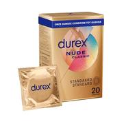 Durex Nude Préservatifs Ultra Fins Sensation Peau Contre Peau 20 Préservatifs