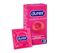 Durex Dame Placer - Preservativos con Puntos y Estrías, 12 Condones