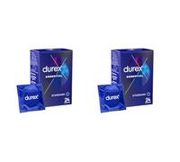 Durex ESSENTIAL - 24 Préservatifs Extra Lubrifiés - Confort et Sécurité (Lot de 2)