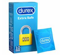 Durex Extra Safe Condoms Thicker Lubrifiés Épais Facile-Sur au Détail Box De 10