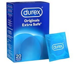 Durex Extra Safe Préservatifs Extra Lubrifiés Extra Protection 20 Préservatifs