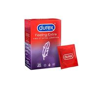 Durex FEELING EXTRA - 16 Préservatifs Homme Fins et Extra Lubrifiés
