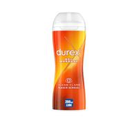 Durex - Gel De Massage Lubrifiant Sensuel À Base D'Eau - 2 en 1 - Aux Extraits d'Ylang Ylang - 200 ml