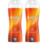 Durex - Gel De Massage Lubrifiant Sensuel À Base D'Eau - 2 en 1 - Aux Extraits d'Ylang Ylang - 200 ml (Lot de 2)
