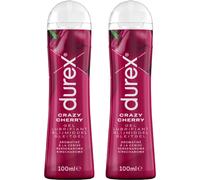 Durex Gel Lubrifiant Crazy Cherry - Goût Cerise à Base d'Eau 2 x 100 ml Lubrifiant(S) 2x100