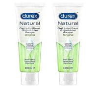 Durex Gels Lubrifiants Naturels Hydratants - Base Eau Orginal - Lot de 2 x 100 ml