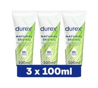 Durex Gels Lubrifiants Naturels Hydratants - Base Eau Orginal - Lot de 3 x 100 ml