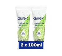 Durex Gels Lubrifiants Naturels Hydratants - Base Eau Original - Lot de 2 x 100 ml
