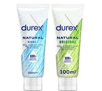 Durex Gels Lubrifiants Naturels - Lot de 2 Gels Sexuels 100ml (Original et Hydra +)