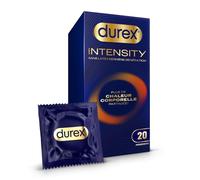 Durex Intensity Préservatifs Sans Latex Dernière Génération Ultra Fins Ultra Lubrifiés 20 Pièces