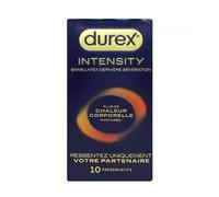 Durex Intensity Préservatifs Sans Latex Dernière Génération Ultra Fins Ultra Lubrifiés 10 Pièces