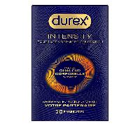 Durex Préservatifs Intensity Sans latex Dernière génération Ultra fins Ultra lubrifiés 20 pièces