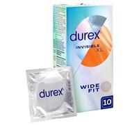 Durex Invisible condoms - préservatifs extra fins pour une sensation intense pendant les rapports sexuels (Extra Large 10)