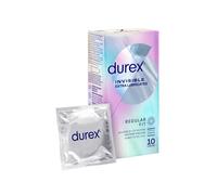 Durex Invisible condoms - préservatifs extra fins pour une sensation intense pendant les rapports sexuels (Extra Lubricated 10)