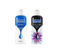 Durex - Lot de 2 lubrifiants 250ml (Gel Sensitive et Gel Perfect Gliss)