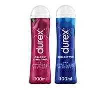DUREX - Lot de 2 Lubrifiants - Cherry 100 ml - Sensitive 100 ml