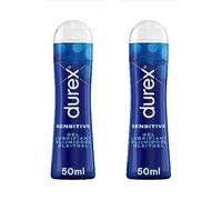 Durex - Lot de 2 Lubrifiants intimes Sensitive - Lubrifiant comestible à base d'eau - 2x50ml